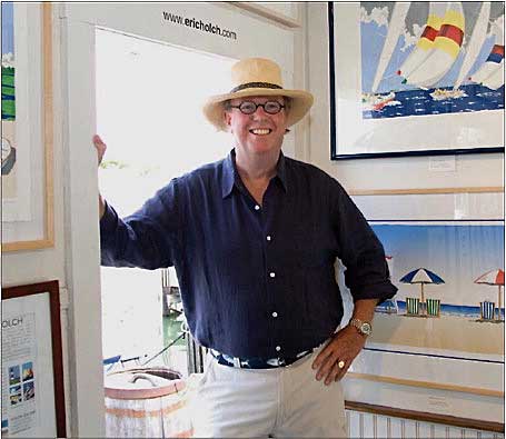 Eric Holch at his Gallery on Nantucket