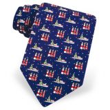 Xmas Lighthouses & Lobsterboats - Navy
