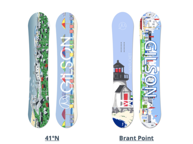 Gilson Limited Edition Snow Boards