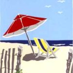 Beach Day Miniature Print Beach Day