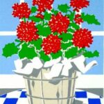 Geraniums Miniature Print Geraniums