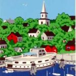 Island Ferry Miniature Print Island Ferry