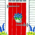 Red Door Miniature Print Red Door