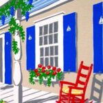 Red Rocker Miniature Print Red Rocker