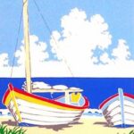 Sailing Dory Miniature Print Sailing Dory